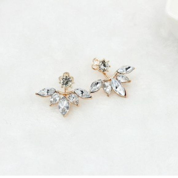 Crystal Stud Ear Jackets - Picture 3 of 3